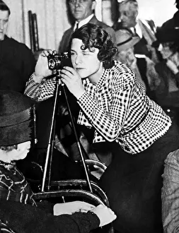 Bourke: Margaret Bourke-White photographing the ?