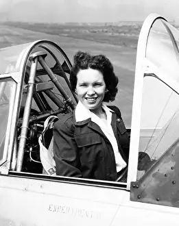 Fliers: Margaret (Mickey) McGrath, former WASP in the cockpit