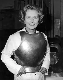 Breastplate: Margaret Thatcher in armoured breastplate