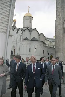 Cathedrals: Margaret Thatcher and Denis Thatcher visiting USSR