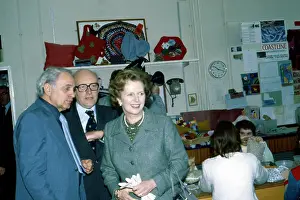 Redruth: Margaret Thatcher on a visit to Redruth, Cornwall