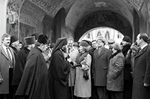 File: Margaret Thatcher visits Trinity Sergius Laura