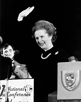 Conservatives: Margaret Thatcher at Young Conservatives conference