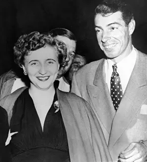 Dimaggio: Margaret Truman and Joe DiMaggio at the ?