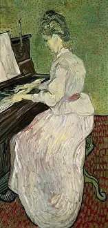 Gachet: Marguerite Gachet at the piano