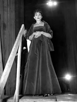 Recognisable: Maria Callas, opera singer, in Paris