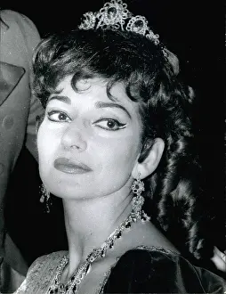 Tosca: Maria Callas, opera singer, at the Paris Opera