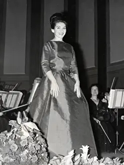 Instantly: Maria Callas, opera singer, at a performance in Paris