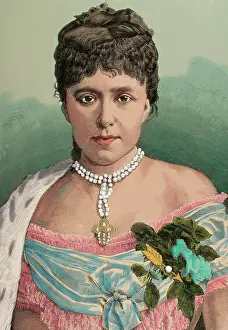 Habsburg: Maria Christina of Austria (1858-1929). Queen of Spain. Seco