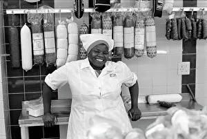 Delicatessens: Maria, a worker in the delicatessens section of Pick