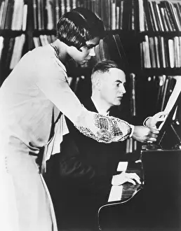 1205: Marian Anderson with her coach, Prof. Kurt Johnen