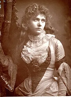 Woodburytype: Marian Hood, Victorian actress