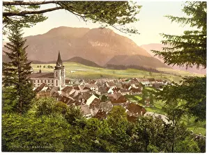 Styria: Mariazell, general view, Styria, Austro-Hungary
