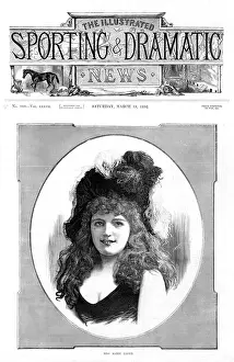 Comediennes: Marie Lloyd on cover of Sporting & Dramatic News
