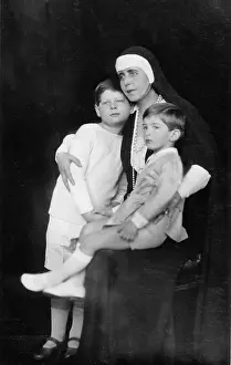 Grandsons: Marie of Romania with her grandsons