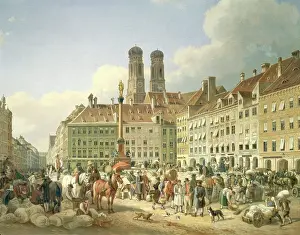 Gemalde: Marien place in Munich