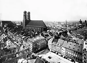 Steeples: Marienplatz in Munich, 1860
