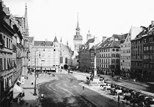 Marienplatz: Marienplatz in Munich before 1900