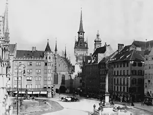 Marienplatz: Marienplatz in Munich before 1900