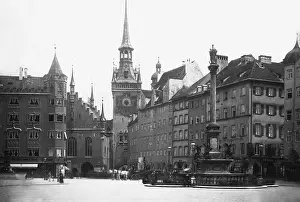 Marienplatz: Marienplatz in Munich around 1905