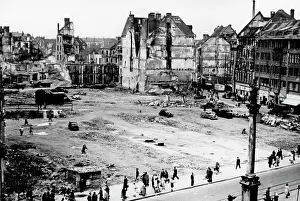 The Marienplatz in Munich, 1945
