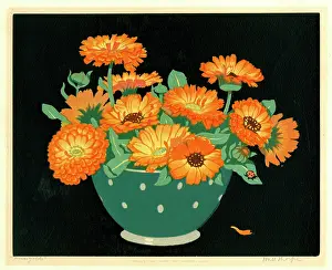 Thorpe: Marigolds by Hall Thorpe