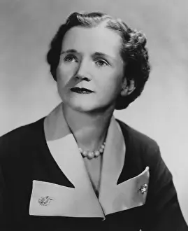 Environmentalists: Marine biologist Rachel Carson, after she published