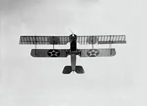 Miami: A Marine biplane performing a loop during World War I