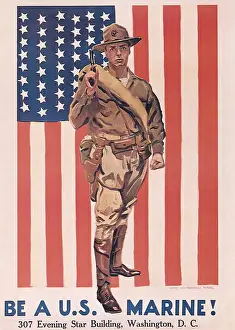 Nationalistic: Marine with Gun Drawn