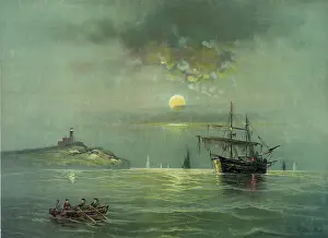 C1891: Marine moonlight scene