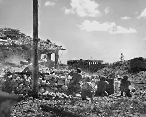 Lcgr1311: Marines of the First Division fire on Japanese
