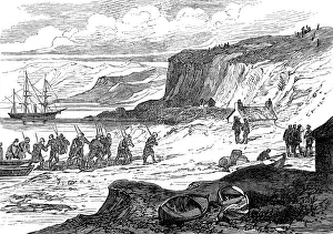 Crofter: Marines Landing at Uig, Isle of Skye 1884