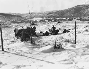 Kotori: Marines seek shelter from the cold in and around