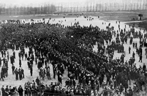 Proclaimed: Marines and shipyard workers at a mass meeting in Wilhelmsha