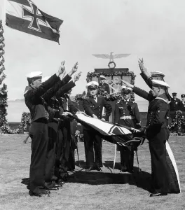 Swearing In: Marines swearing in on Adolf Hitler, 1934