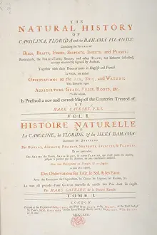 Bahama: Mark Catesby's Natural History... Title Page