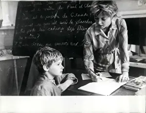 Woolf: Mark Lester, Oliver actor, with tutor at Shepperton studios