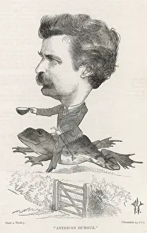 Leaps: Mark Twain - riding frog