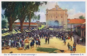 Stall: Market day, Chichicastenango, Guatemala, Central America