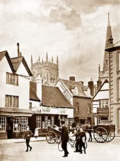 Evesham: Market Place, Evesham early 1900's