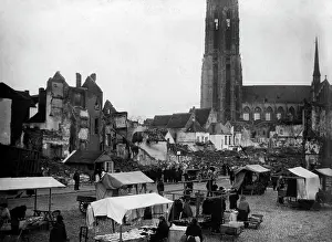 Rumbold: Market place of Mechelen, 1915
