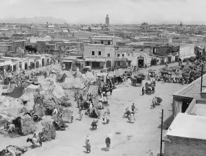 Marrakech: Market square of Marrakech, 1929