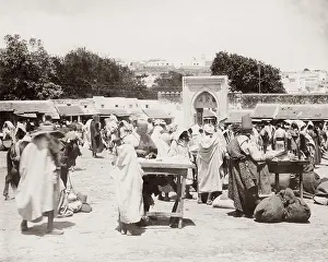 Tangier: Market, Tangier, Morocco, c.1900