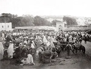 Tangier: Market, Tangier, Morocco, c.1900