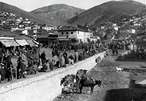 Macedonia: Market in Veles, 1916
