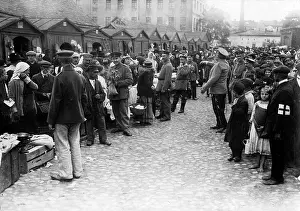 Lodz: The marketplace of Lodz, 1915