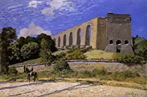 Aqueduct: The Marly Aqueduct, by Alfred Sisley