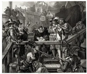 Royalist: Marquess of Montrose at place of execution, Edinburgh