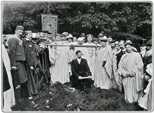 Bardic: Marquis of Anglesey in his Bardic robes