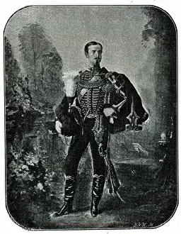 Revue: Marquis Philippe de Massa in uniform